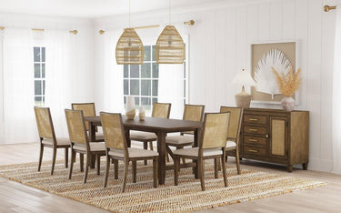 Matisse Rectangular 94" Extension Dining Table - Light Brown