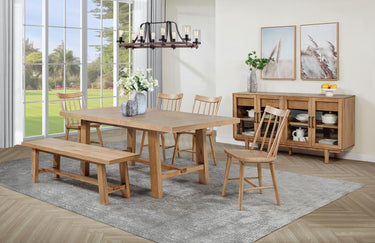 Middleton Windsor Back Dining Chair - Natural Brown