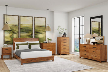 Nova Six Drawer Dresser - Honey Maple