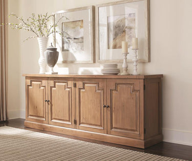 Florence Collection 4 Door Sideboard - Rustic Honey