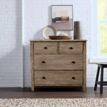 Classic Collection Four Drawer Chest - Natural Gray