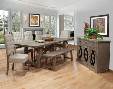 Newberry Dining Bench - Weathered Natural