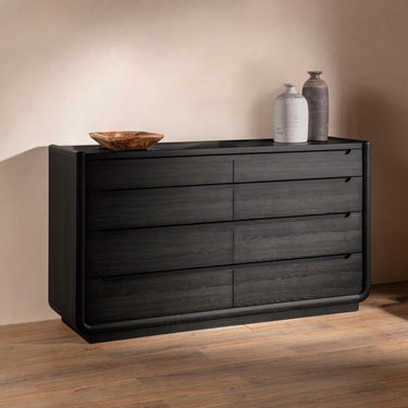 Leandro Eight Drawer Dresser - Burnished Black