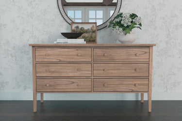 Palmer Collection Six Drawer Dresser - Natural
