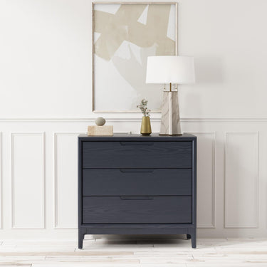 Cove Collection Three Drawer Chest - Vintage Black