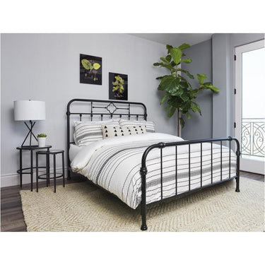 Packland Black Iron Bed - King Size