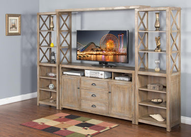 Durango 4 Pc. Entertainment Wall Group - Weathered Brown