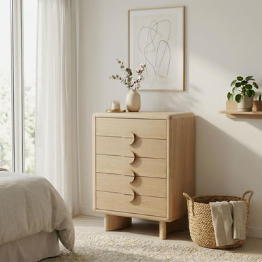 Gabriel Modern Rounded Edge Chest - Light Oak