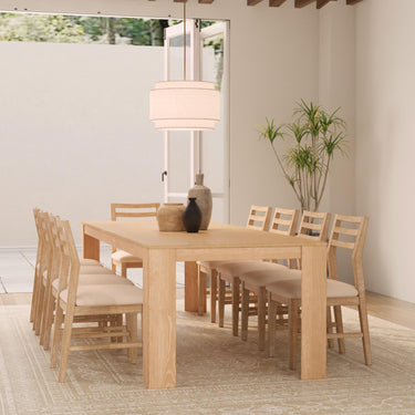 Carter Rectangular Extension 108" Dining Table - Natural
