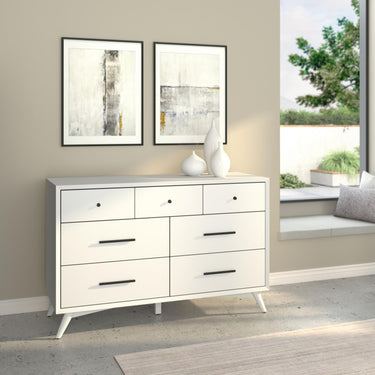 Flynn Seven Drawer Dresser - White