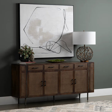 Kingston Four Door 80" Sideboard - Brown