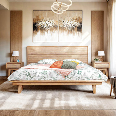 Gia Collection One Drawer Nightstand - Light Driftwood