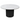 Reba 54" Round Quartz Top Dining Table - Black