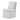 Broager Boucle Upholstered Dining Chair w/Castors - White