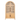 Minster Arched Glass Door Cabinet - Natural