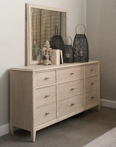 Carmella Dresser Mirror - Pebble Oak