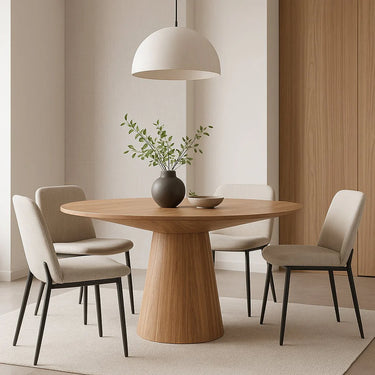 Cove Collection 47" Round Dining Table - Natural