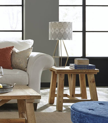 Harby Collection Rustic End Table